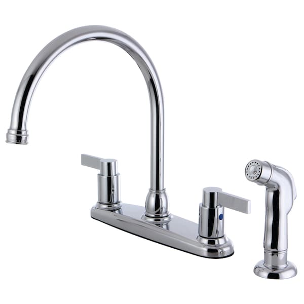 Nuvofusion FB2791NDLSP 8-Inch Centerset Kitchen Faucet with Sprayer FB2791NDLSP - main